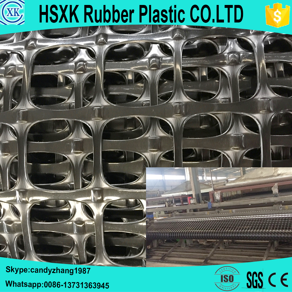 Hengshui Xinkai Rubber Plastic  Co., Ltd._plastic road mesh polypropylene biaxial geogrid prices polypropylene geogrid fabric